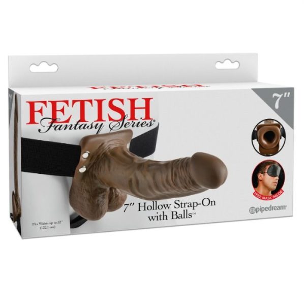 FETISH FANTASY SERIES - SERIES 7 HOLLOW STRAP-ON WITH BALLS - Afbeelding 2