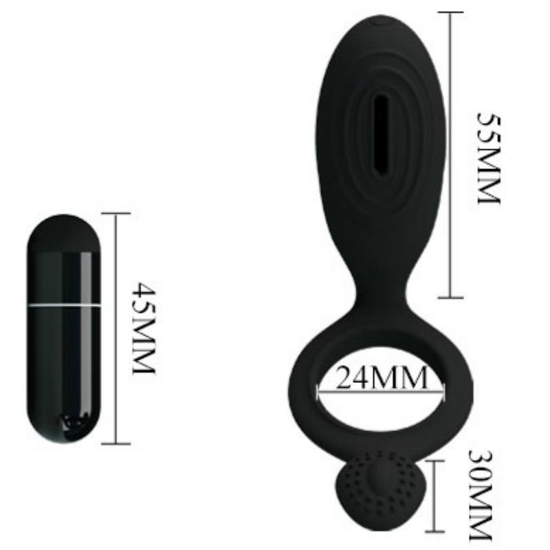 PRETTY LOVE - ETHEL VIBRATING RING WITH STIMULATOR - Afbeelding 5