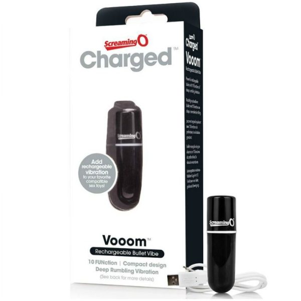 SCREAMING O - RECHARGEABLE VIBRATING BULLET VOOOM BLACK - Afbeelding 3