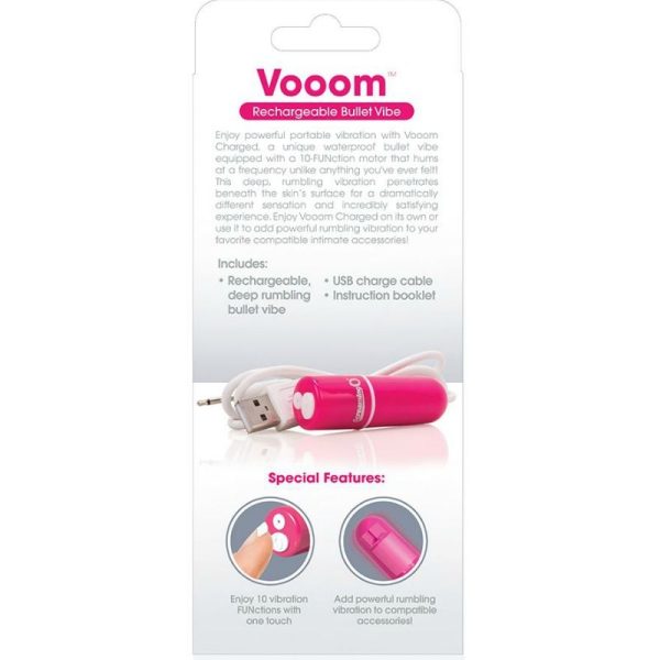 SCREAMING O - RECHARGEABLE VIBRATING BULLET VOOOM PINK - Afbeelding 3