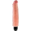 KING COCK - 17.8 CM VIBRATING STIFFY FLESH