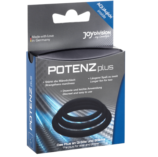 JOYDIVISION POTENZDUO - PLUS 3 BLACK RINGS SET - S, M, L - Afbeelding 3
