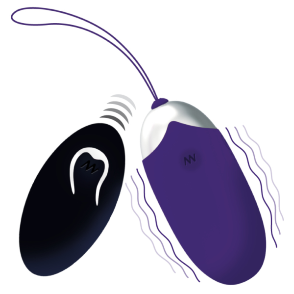 INTENSE - FLIPPY II VIBRATING EGG WITH REMOTE CONTROL PURPLE - Afbeelding 2