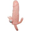 BAILE - BRAVE MAN PENIS COVER WITH CLIT AND ANAL STIMULATION FLESH 16.5 CM - Afbeelding 3
