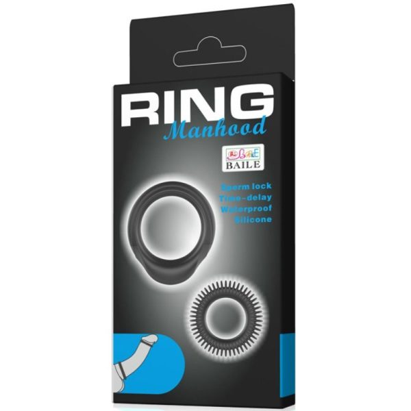 BAILE - KIT 2 SILICONE RINGS RING MANHOOD - Afbeelding 6