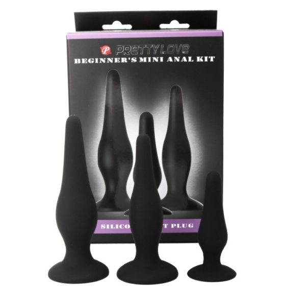 PRETTY LOVE - ANAL PLUGS SILICONE INITIATION KIT - Afbeelding 2
