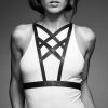 BIJOUX - INDISCRETS MAZE CROSSED HARNESS WITH NECKLINE BLACK - Afbeelding 2