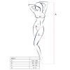 PASSION - WOMAN BS017 WHITE BODYSTOCKING ONE SIZE - Afbeelding 2