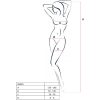 PASSION - WOMAN BS020 BODYSTOCKING BLACK ONE SIZE - Afbeelding 2