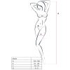 PASSION - WOMAN BS034 BODYSTOCKING BLACK ONE SIZE - Afbeelding 3