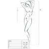PASSION - WOMAN BS035 RED BODYSTOCKING ONE SIZE - Afbeelding 2