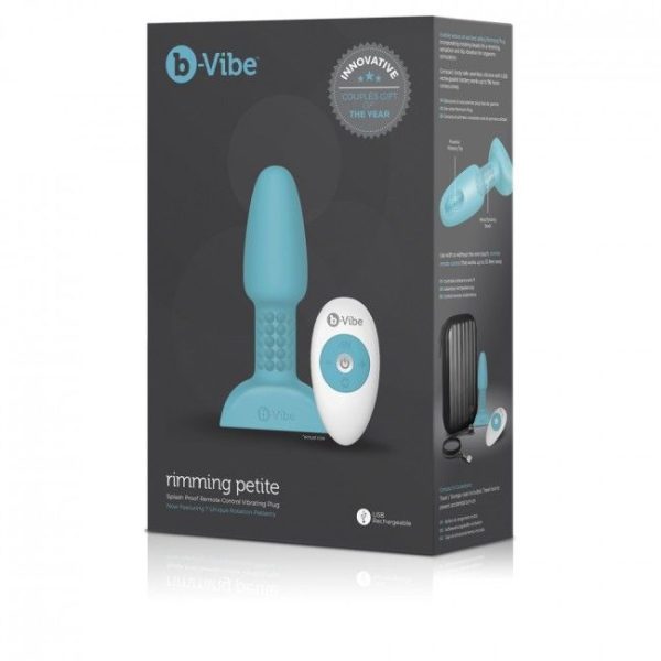 B-VIBE - RIMMING REMOTE CONTROL ANAL PLUG PETITE TEAL - Afbeelding 3