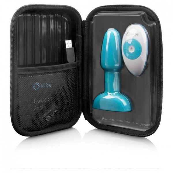 B-VIBE - RIMMING REMOTE CONTROL ANAL PLUG PETITE TEAL - Afbeelding 4