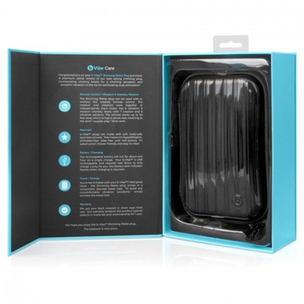 B-VIBE - RIMMING REMOTE CONTROL ANAL PLUG PETITE TEAL - Afbeelding 5