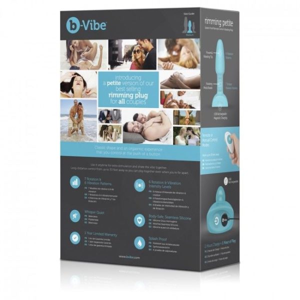 B-VIBE - RIMMING REMOTE CONTROL ANAL PLUG PETITE TEAL - Afbeelding 7