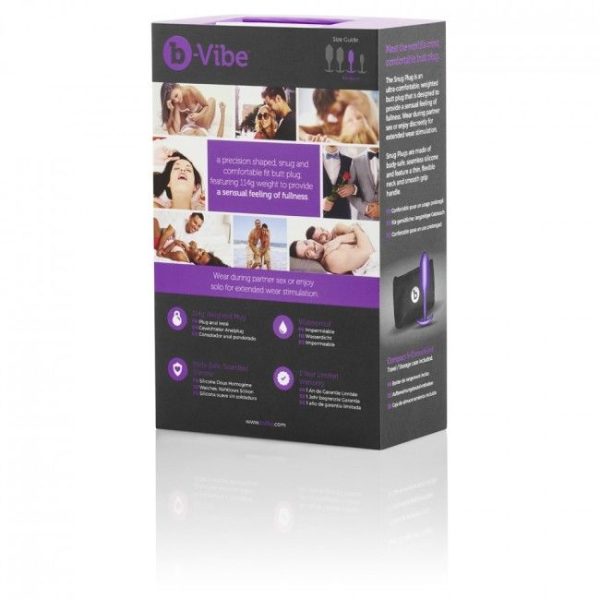 B-VIBE - SNUG ANAL PLUG 2 LILAC - Afbeelding 4