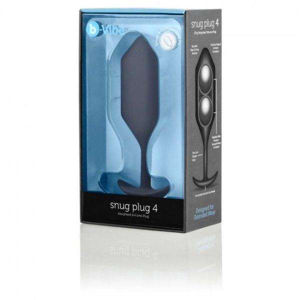 B-VIBE - SNUG ANAL PLUG 4 BLACK - Afbeelding 4