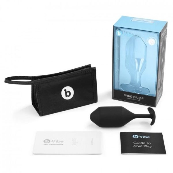 B-VIBE - SNUG ANAL PLUG 4 BLACK - Afbeelding 5