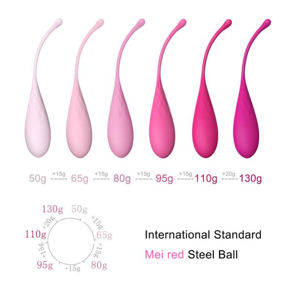 LESLIE - KEGEL FIT PELVIC MUSCLE TRAINING SET 6 WEIGHTS - Afbeelding 9