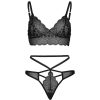 LEG AVENUE - SET 2 PIECES SET STRAPPY CUT G STRING M/L - Afbeelding 4
