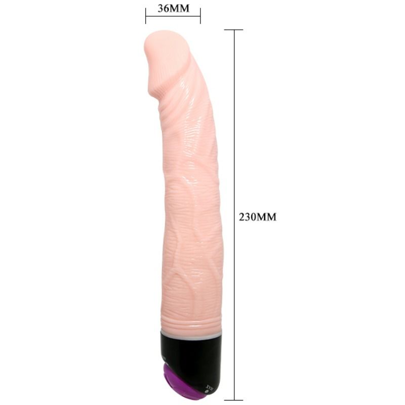 BAILE - ADOUR BAILE - CLUB REALISTIC VIBRATOR 23 CM NATURAL - Afbeelding 3