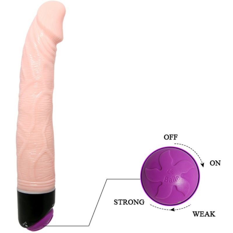 BAILE - ADOUR BAILE - CLUB REALISTIC VIBRATOR 23 CM NATURAL - Afbeelding 4