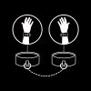 FETISH SUBMISSIVE - VEGAN LEATHER HANDCUFFS WITH NOPRENE LINING - Afbeelding 9