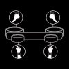 FETISH SUBMISSIVE - BONDAGE SPREADER BAR WITH NOPRENE LINING - Afbeelding 3