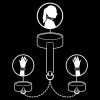 FETISH SUBMISSIVE - VEGAN LEATHER NECKLACE AND HANDCUFFS WITH NOPRENE LINING - Afbeelding 3