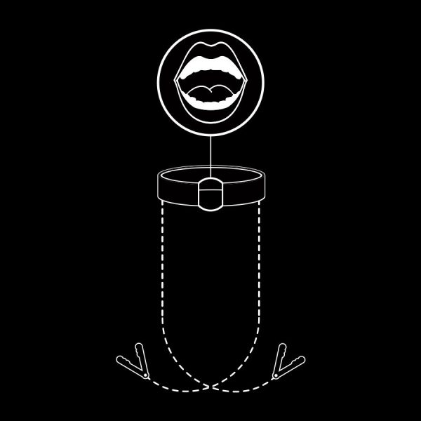 FETISH SUBMISSIVE - GAG RING WITH NIPPLE CLAMPS - Afbeelding 7