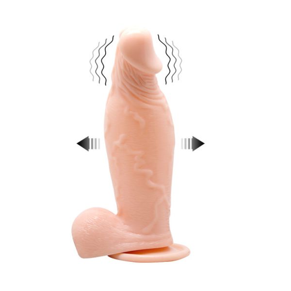 BAILE - REALISTIC VIBRATING AND INFLATABLE DILDO - Afbeelding 2