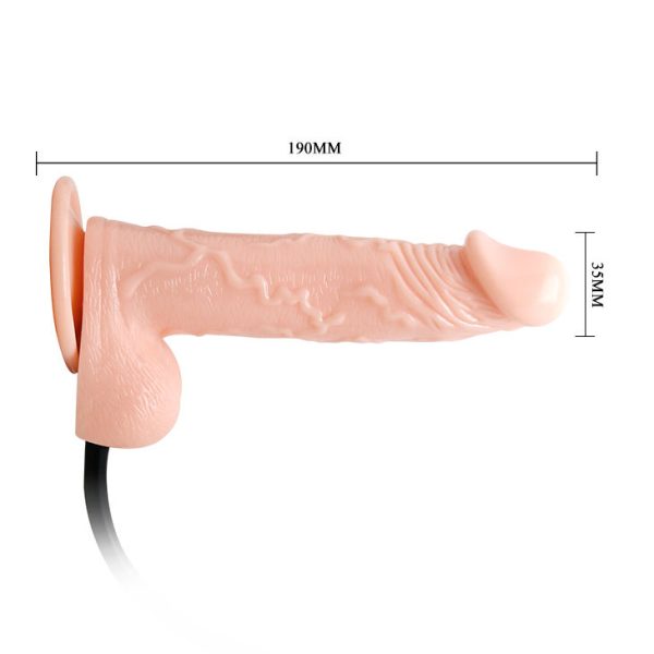 BAILE - REALISTIC VIBRATING AND INFLATABLE DILDO - Afbeelding 4