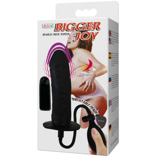 BAILE - BIGGER JOY INFLATABLE PENIS WITH VIBRATION 16 CM - Afbeelding 8