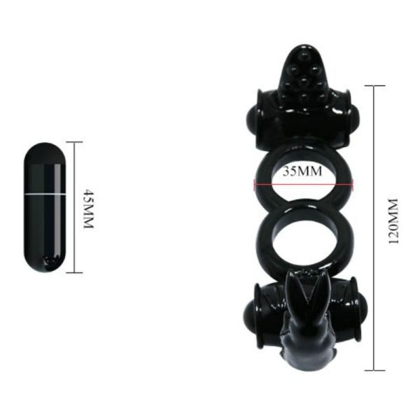 BAILE - SWEET RING DOUBLE RING WITH DOUBLE RABBIT - Afbeelding 4