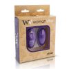 WOMANVIBE - ALSAN EGG REMOTE CONTROL BLACK SILICONE PURPLE - Afbeelding 3