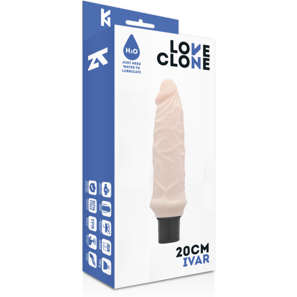 LOVECLONE - IVAR SELF LUBRICATION VIBRATOR 20 CM -O- 3.7 CM - Afbeelding 5
