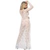 SUBBLIME - DRESSES LONG SLEEVE LONG WHITE S/M - Afbeelding 3