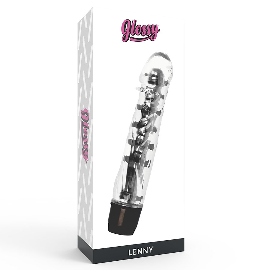 GLOSSY - LENNY VIBRATOR BLACK - Afbeelding 4