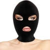 DARKNESS - BDSM SUBMISSION MASK MOUTH AND EYES BLACK - Afbeelding 2