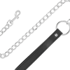 DARKNESS - SOFT LEATHER NECKLACE WITH CHAIN - Afbeelding 3