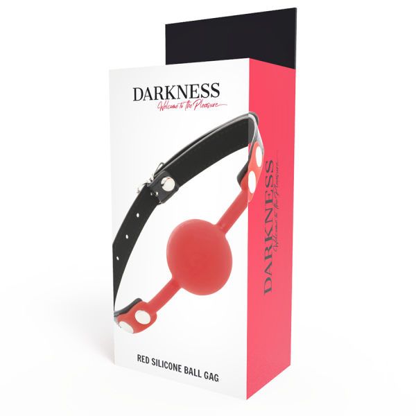 DARKNESS - RED SILICONE GAG - Afbeelding 4