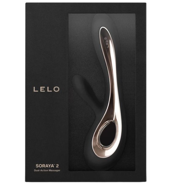 LELO - SORAYA 2 BLACK RABBIT VIBRATOR - Afbeelding 3