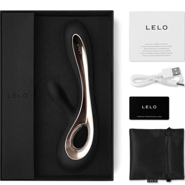 LELO - SORAYA 2 BLACK RABBIT VIBRATOR - Afbeelding 2