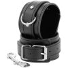 DARKNESS - BLACK ADJUSTABLE HANDCUFFS WITH DOUBLE REINFORCEMENT TAPE - Afbeelding 2