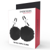 DARKNESS - NIPPLE CLAMPS WITH POM POMS 1 - Afbeelding 4