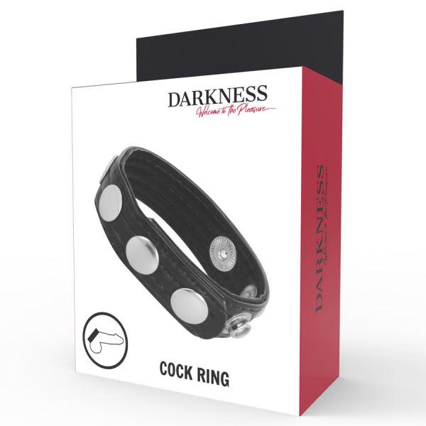 DARKNESS - LEATHER ERECTION RING - Afbeelding 4