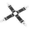 DARKNESS - LEATHER HANDCUFFS FOR FOOT AND HANDS BLACK - Afbeelding 4