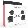 DARKNESS - LEATHER HANDCUFFS FOR FOOT AND HANDS BLACK - Afbeelding 9