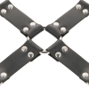 DARKNESS - LEATHER HANDCUFFS FOR FOOT AND HANDS BLACK - Afbeelding 8