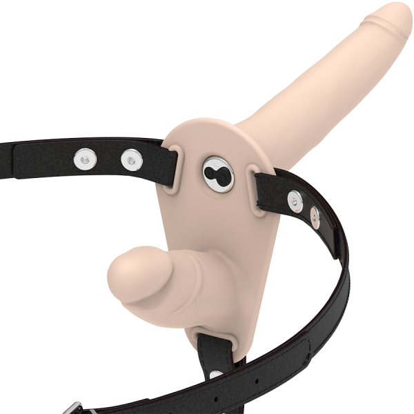 FETISH SUBMISSIVE HARNESS - DOUBLE PENETRATION FLESH UP VIBRATOR - Afbeelding 2